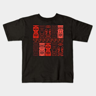 Lava Red Tikis! Kids T-Shirt